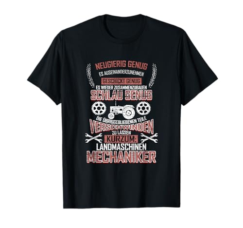 Landwirtschaft & Landmaschinentechniker Zubehör - Lustiger Agrarmechaniker Spruch - Traktor und Traktor T-Shirt für Männer - Schwarz, M - Vatertag, Weihnachten, Geburtstag Landwirtschaft & Landmaschinentechniker Zubehör - Lustiger Agrarmechaniker Spruch - Traktor und Traktor T-Shirt für Männer - Schwarz, M - Vatertag, Weihnachten, Geburtstag von Landwirtschaft & Landmaschinentechniker Zubehör