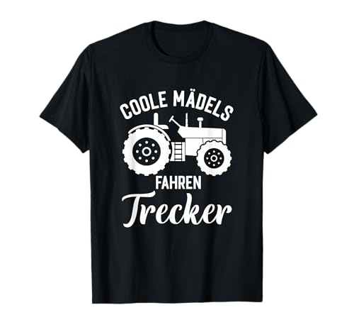Coole Mädchen fahren Traktor Bauer T-Shirt Coole Mädchen fahren Traktor Bauer T-Shirt von Landwirtschaft & Traktor, Trekker Geschenke