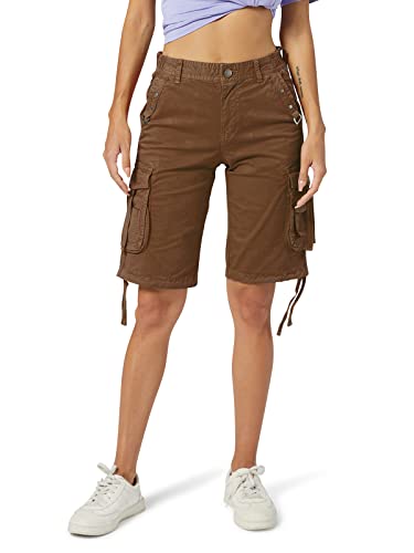 Damen Cargo Shorts Loose Fit Reißverschluss Multi Taschen Twill Knielang Bermuda Kordelzug Shorts, coffee, 48 Damen Cargo Shorts Loose Fit Reißverschluss Multi Taschen Twill Knielang Bermuda Kordelzug Shorts, coffee, 48 von Lanesra