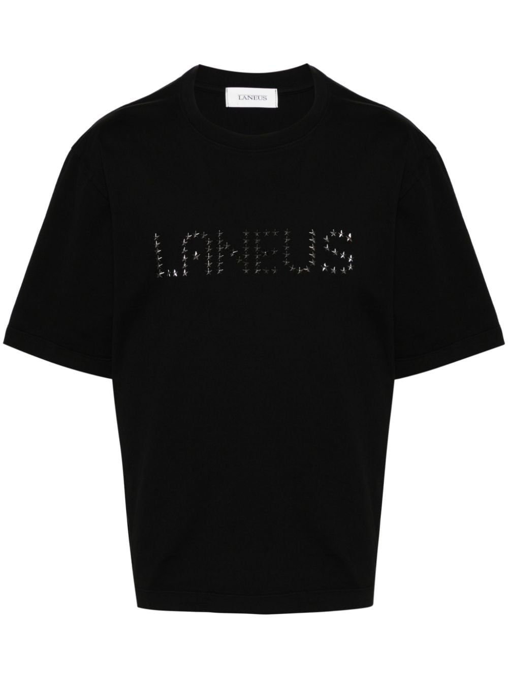 Laneus T-Shirt mit Sternnieten-Logo - Blau von Laneus