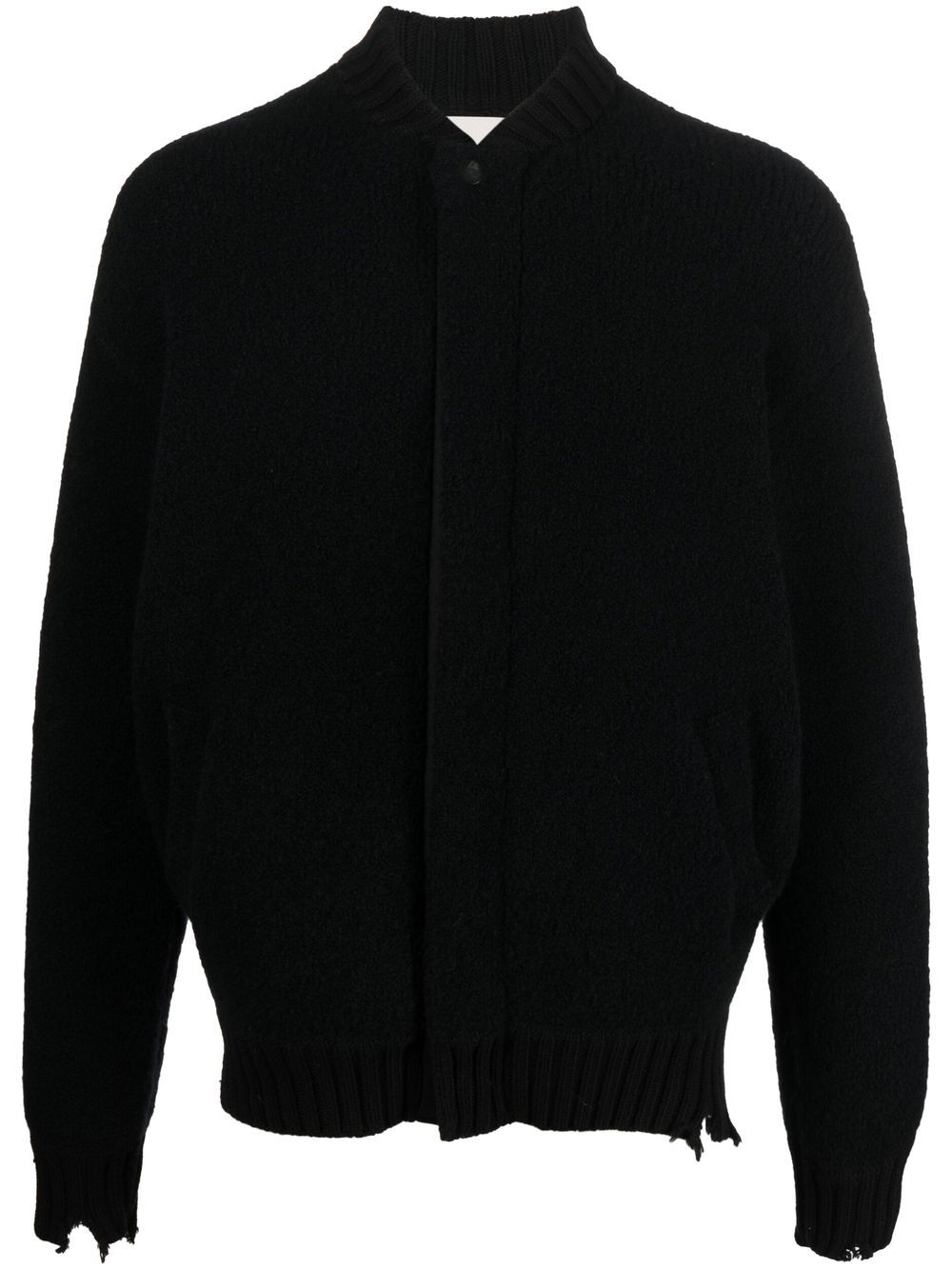 Laneus Bomberjacke aus Fleece - Schwarz von Laneus