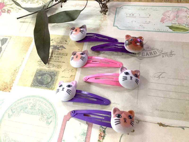 Haar Clips-Kitty Cat-Haar Clips-Für Mädchen-Cat Clips von LaneyLou123