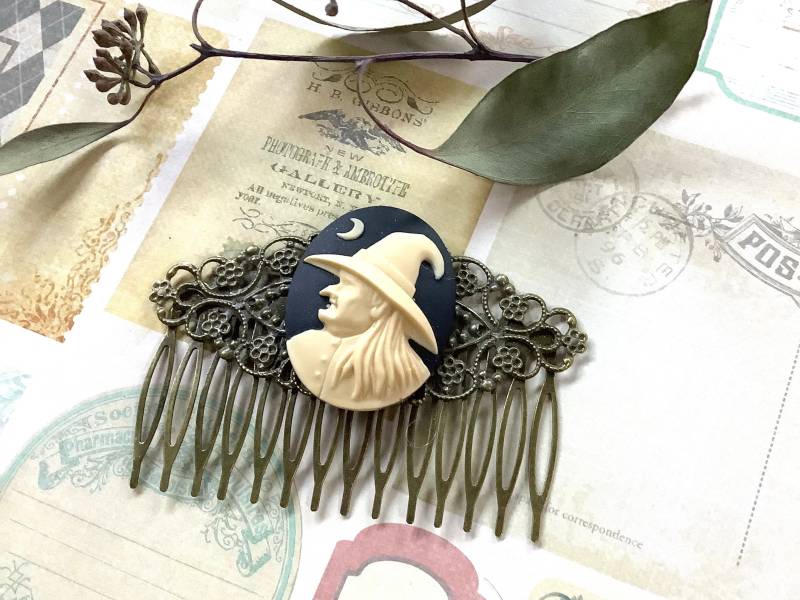 Messing Hexen Haarkamm von LaneyLou123