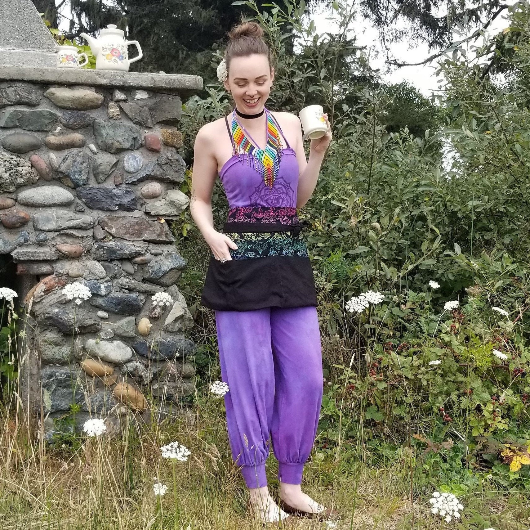 Schwarzlicht Kellnerin Halbschürze - Damen Schwarzlicht Kellnerin Halbschürze - Damen von Laneymade