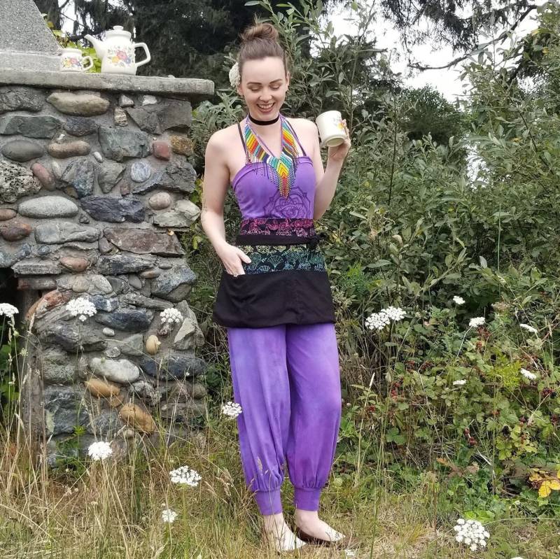 Schwarzlicht Kellnerin Halbschürze - Damen von Laneymade