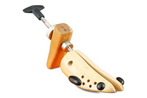 Langer & Messmer Schuhdehner für Damen gegen drückende Schuhe - gefertigt aus massivem Buchenholz und Mechanik aus Metall - Dehnt in Weite und Länge inkl. Lederdehnerspray 50ml von Langer & Messmer EXKLUSIVE SCHUHMODE Heidelberg