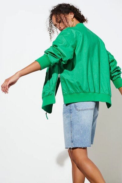 LangerChen Jacket Winton - Boyfriend Bomberjacke aus Leinen von LangerChen