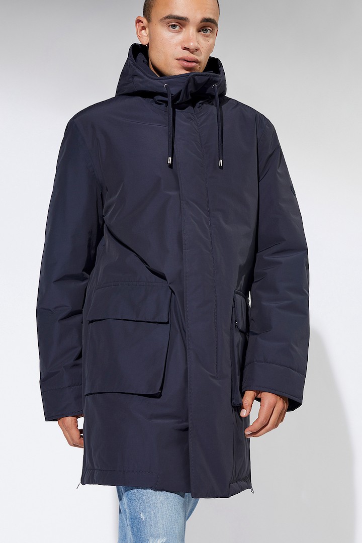 PARKA DARKIN | LangerChen | veganer Parka | navy-blau L von LangerChen