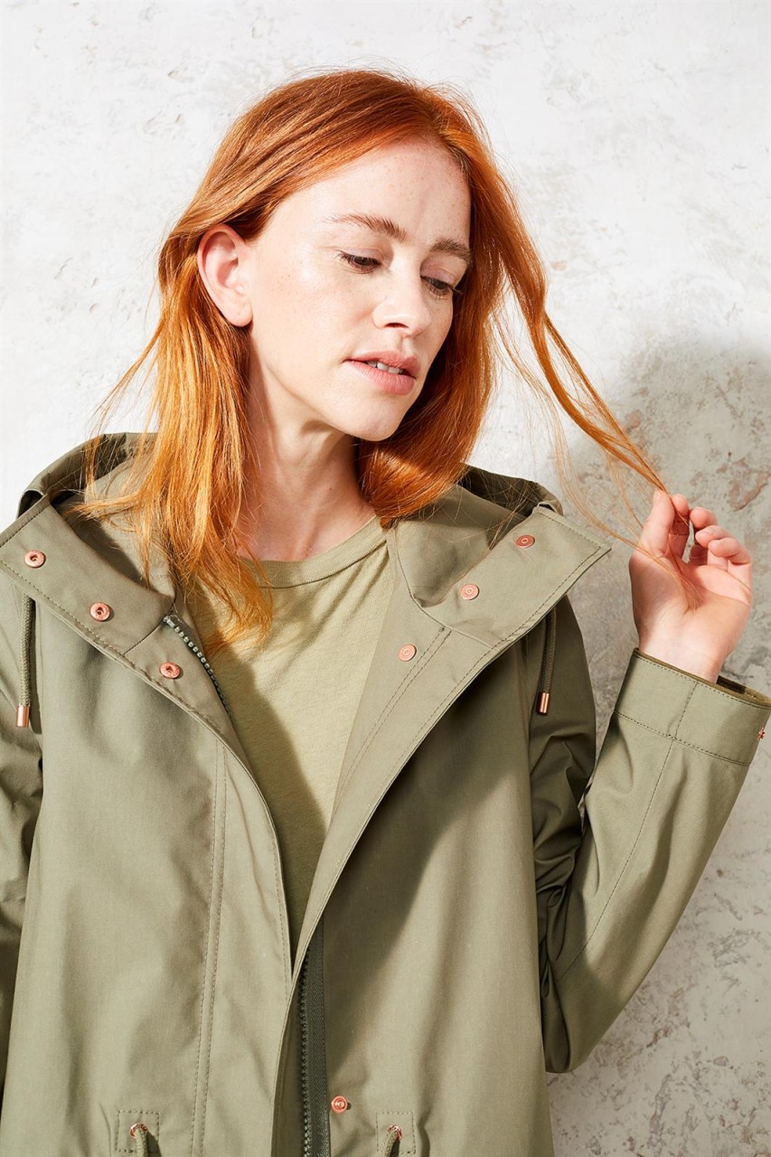 PARKA LISMORE | LangerChen | veganer Parka | olive-grün XS von LangerChen