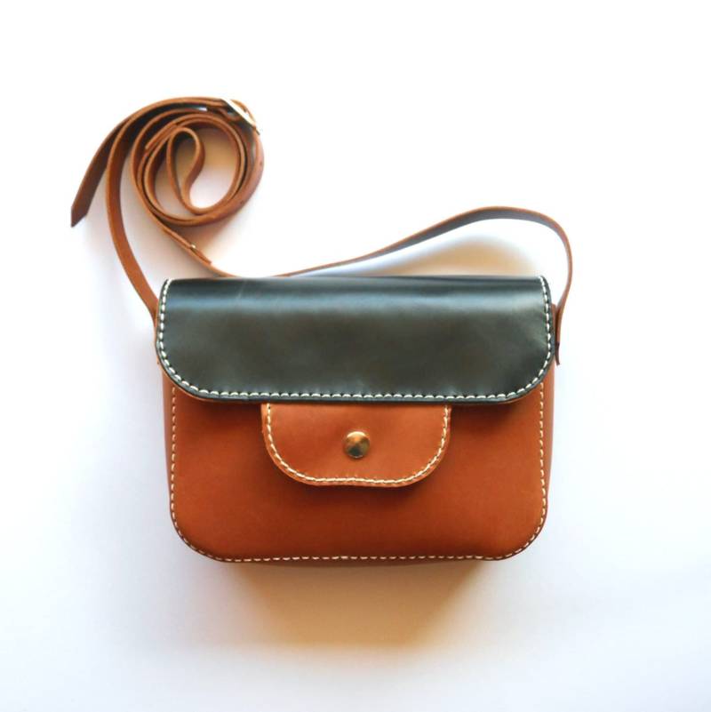 Braune Ledertasche/Ledertasche Beutel Corssbody Tasche Satchel Satteltasche von Lanhe