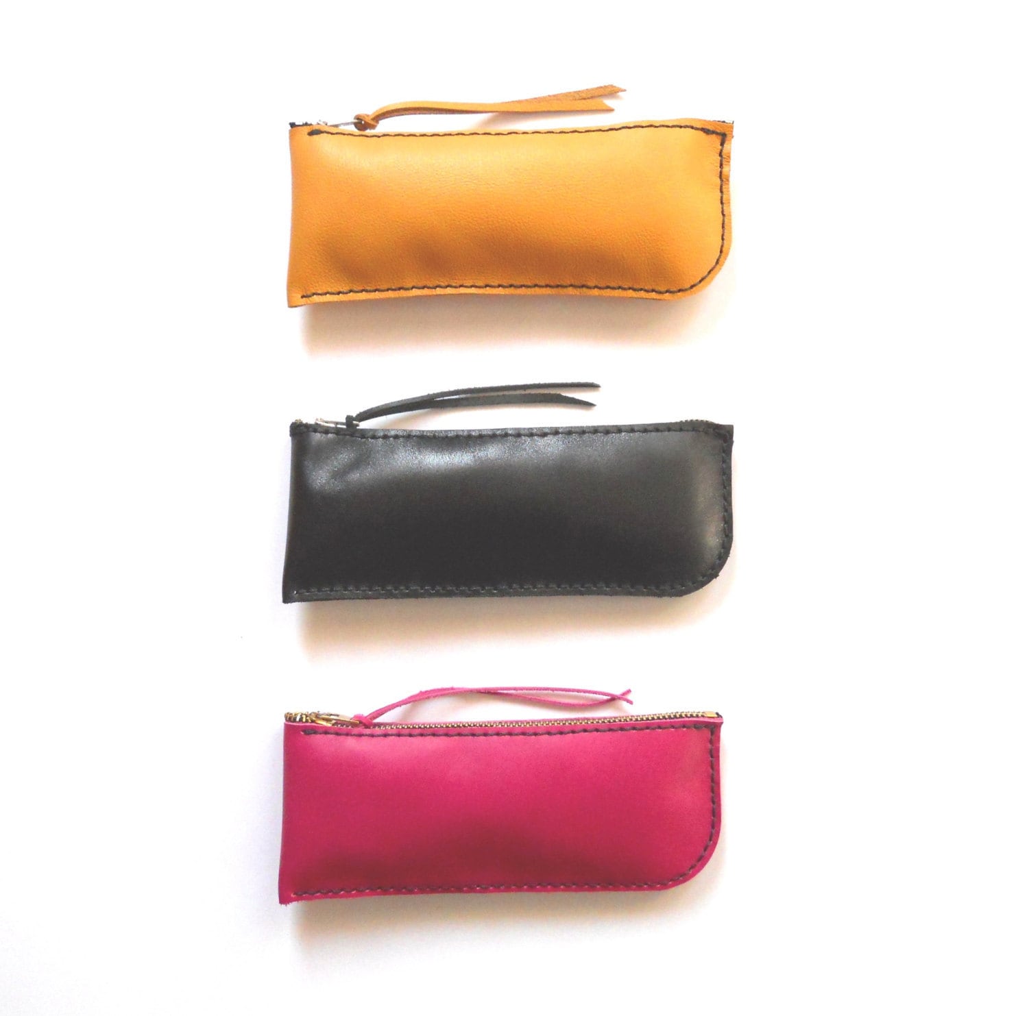 Leather Case/Leder-Bleistift-Etui Reißverschluss-Etui Ledertasche von Lanhe