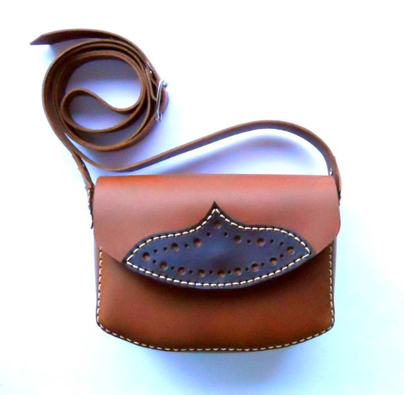 Leder Purse/Handgemachte Ledertasche von Lanhe