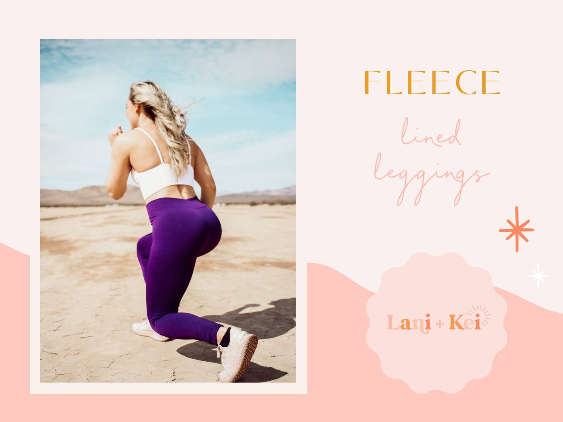Fleece Gefütterte Leggings in Lila, Herbst/Winter | Siehe Beschreibung Für Details von LaniAndKei