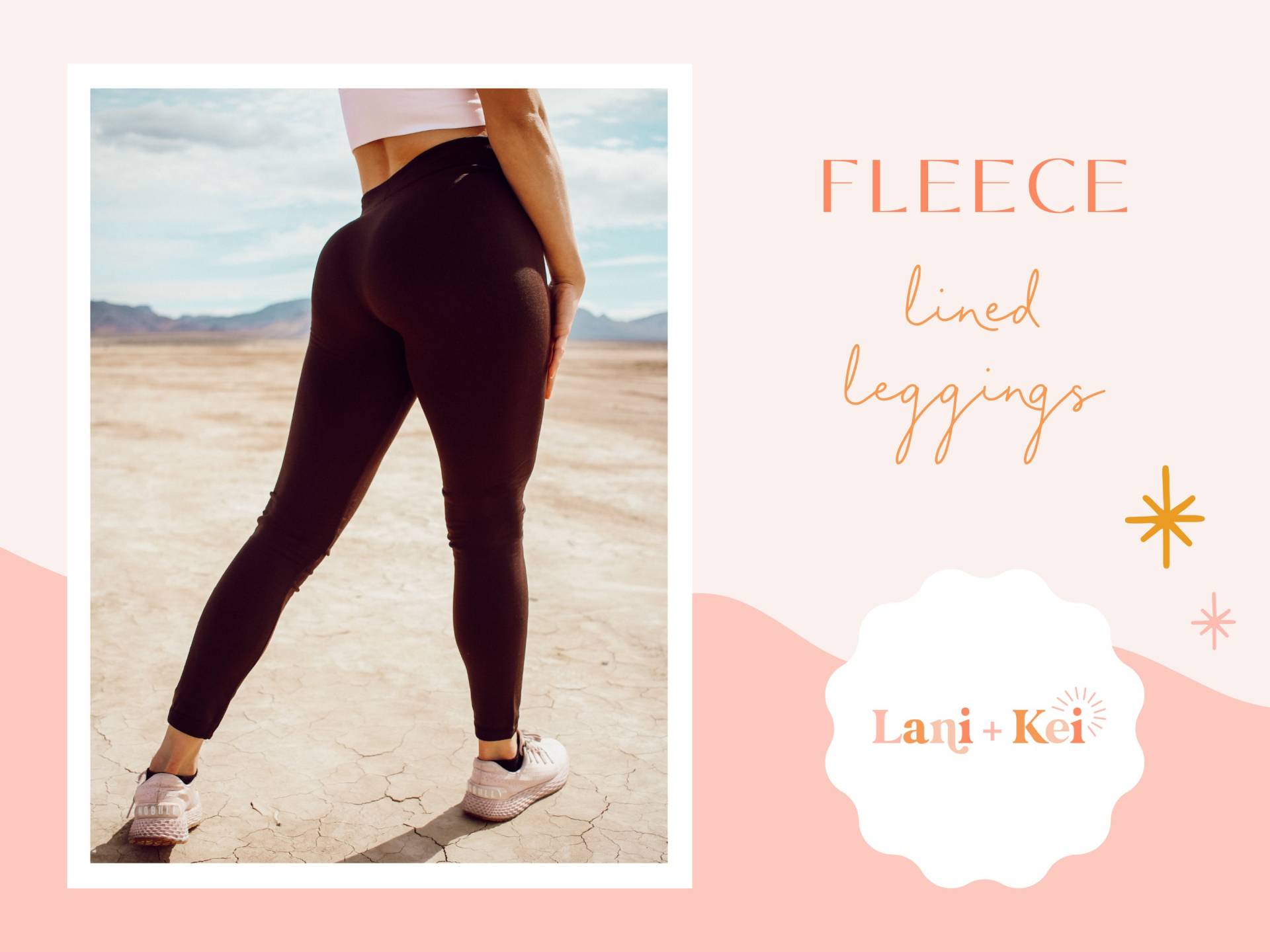 Fleece Gefütterte Leggings in Dunkelbraun, Herbst/Winter | Siehe Beschreibung Für Details von LaniAndKei