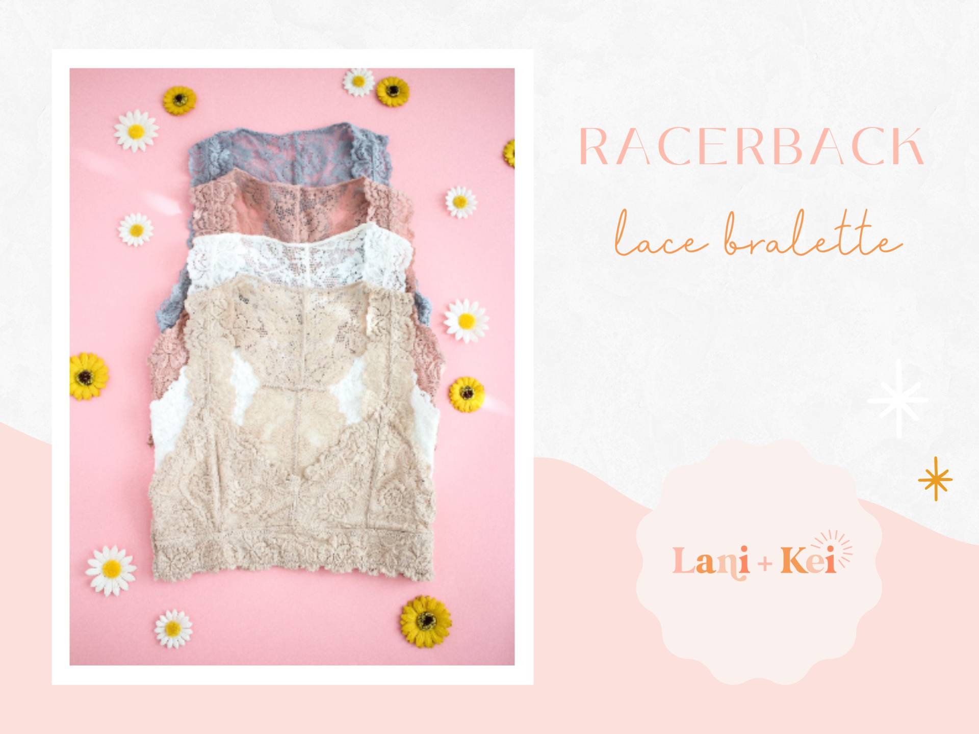 Spitzen Racerback Bralette | Siehe Beschreibung Für Details von LaniAndKei