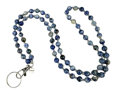 Schlüsselbänder aus Naturstein (Blue Spot Jasper) von Laniere