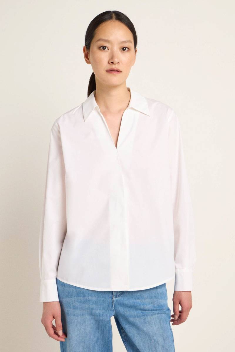 Bluse aus Bio-Baumwolle Weiß von Lanius