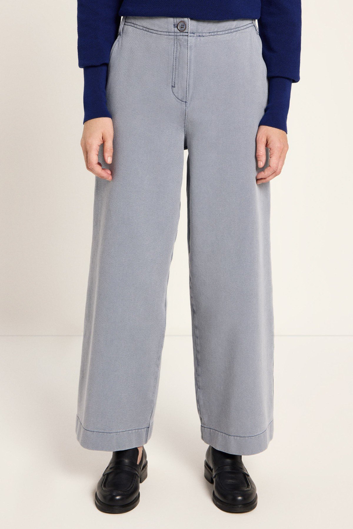 Hose Verkürzt Blau Hose Verkürzt Blau von Lanius