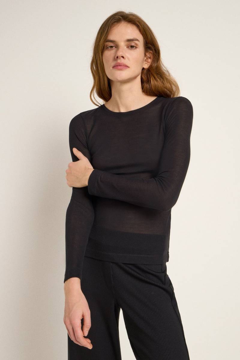 Langarmshirt Schwarz von Lanius