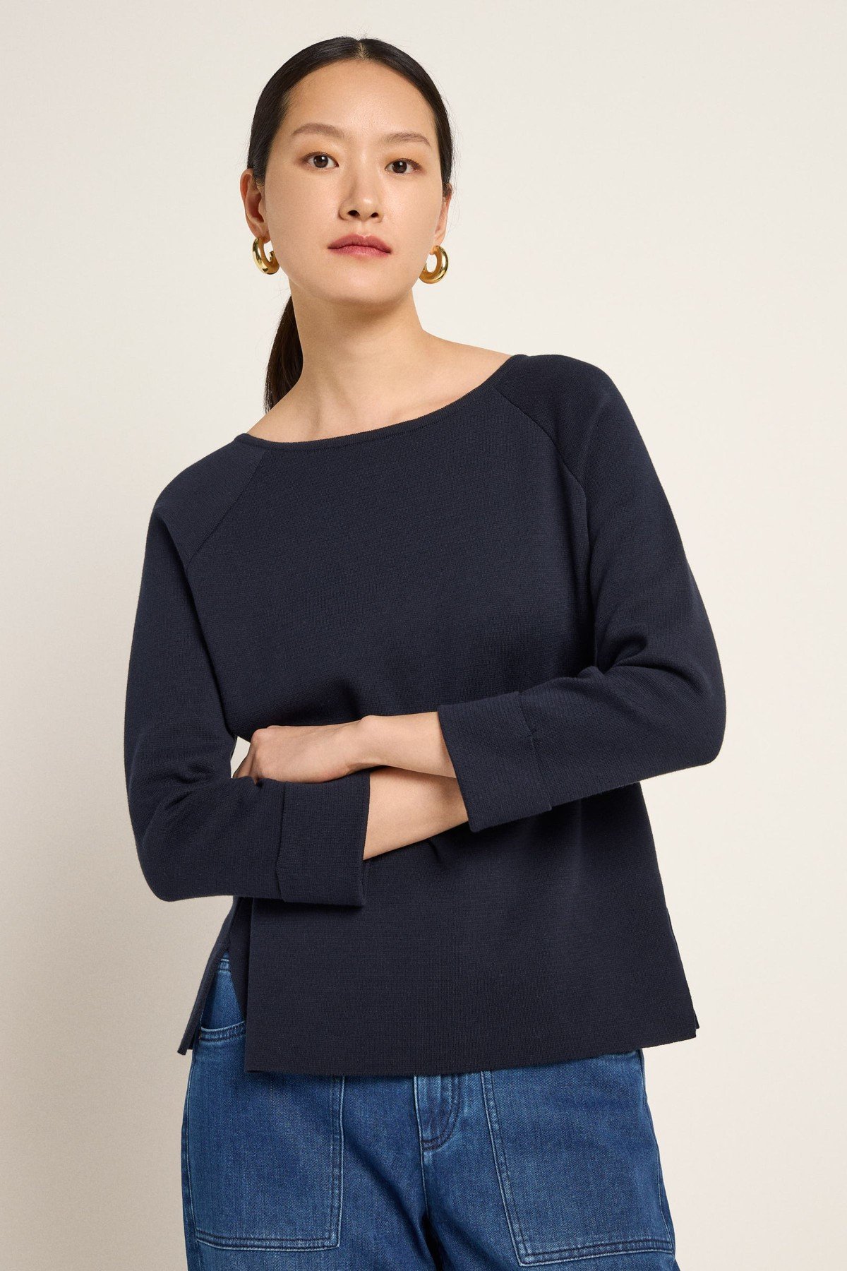 U-Boot Pullover Blau von Lanius