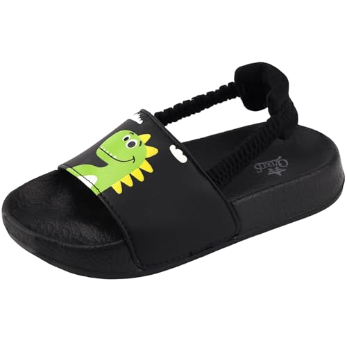 Lanivic Badelatschen Mädchen Badesandalen Jungen Badeschlappen Dusch Badeschuhe Sommer Rutschfest Leicht Strand Hausschuhe Kinder Sandalen Gummiband Dinosaurier 22 EU von Lanivic