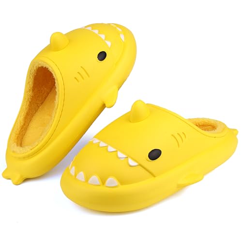 Lanivic Damen Herren Hai Hausschuhe Winter Wasserdicht Warme Flauschige Gefüttert Hausschuhe Pantoffeln Shark Slippers Indoor Outdoor von Lanivic