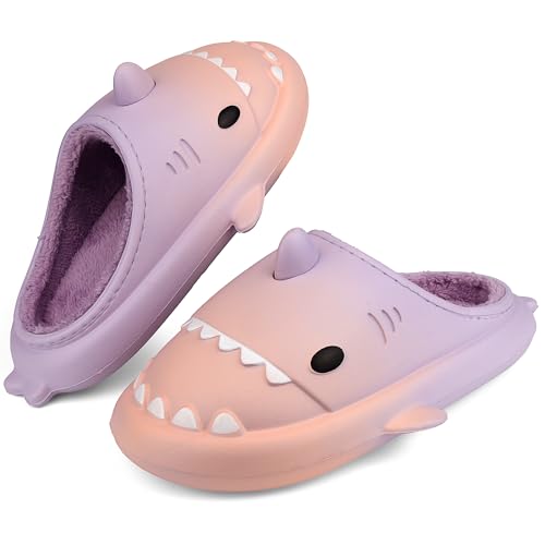 Lanivic Damen Herren Hai Hausschuhe Winter Wasserdicht Warme Flauschige Gefüttert Hausschuhe Pantoffeln Shark Slippers Indoor Outdoor von Lanivic