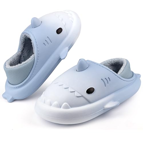 Lanivic Damen Herren Hai Hausschuhe Winter Wasserdicht Warme Flauschige Gefüttert Hausschuhe Pantoffeln Shark Slippers Indoor Outdoor von Lanivic