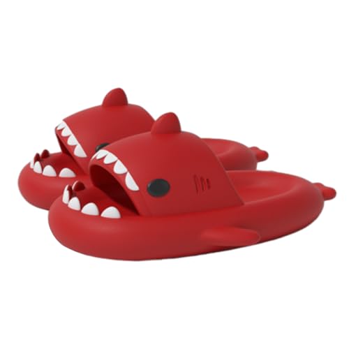 Lanivic Jungen Mädchen Hai Dusch und Badeschuhe Lustig Sommer Hausschuhe Rutschfeste Pantoletten Kinder Badelatschen Strand Shark Slippers von Lanivic