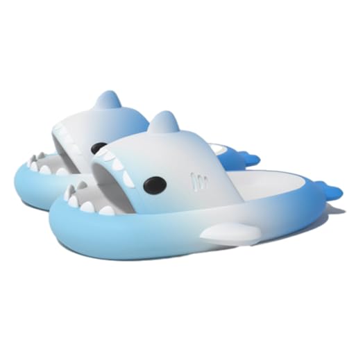 Lanivic Jungen Mädchen Hai Dusch und Badeschuhe Lustig Sommer Hausschuhe Rutschfeste Pantoletten Kinder Badelatschen Strand Shark Slippers von Lanivic