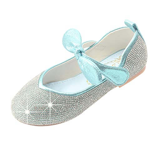 Prinzessin Schuhe Mädchen Mary Jane Flats Ballett Sandalen Mädchen Pailletten Party Festliche Schuhe Blau EU 24 von Lanivic