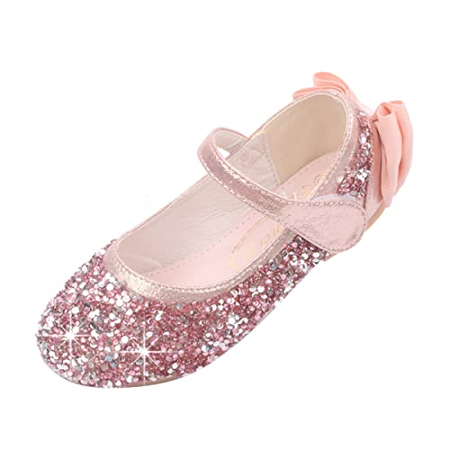 Prinzessin Schuhe Mädchen Mary Jane Flats Ballett Sandalen Mädchen Pailletten Party Festliche Schuhe Rosa EU 24 von Lanivic