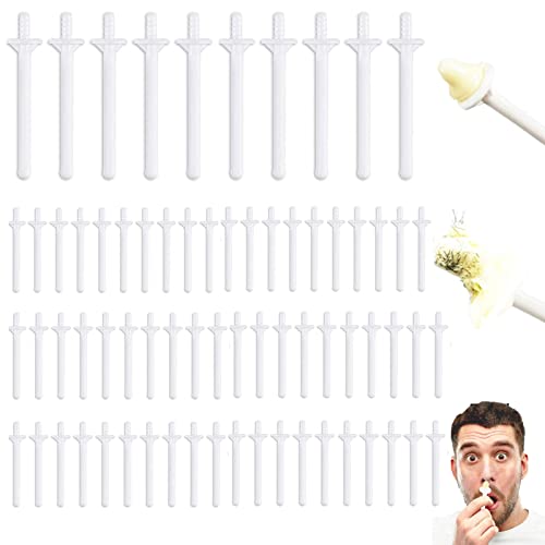 100 Stück Nasenwachs-Stäbchen, Einweg-Nasenhaarentfernung, Sticks für Männer, Nasenwachs, Applikator-Set für Nasenlochreinigung 100 Stück Nasenwachs-Stäbchen, Einweg-Nasenhaarentfernung, Sticks für Männer, Nasenwachs, Applikator-Set für Nasenlochreinigung von Lanjue