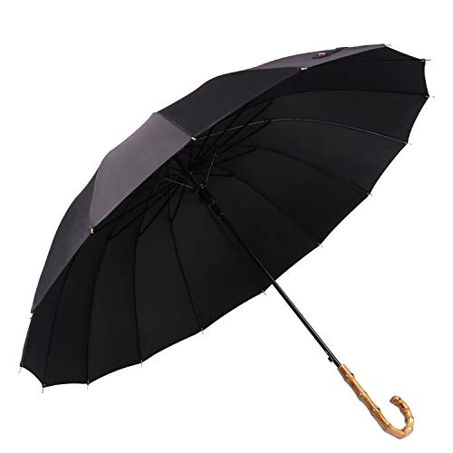 Lanker KS08 Regenschirm mit 16 Rippen, langlebig und stark, 210T Faser, wasserdicht, winddicht, Sportschirm Lanker KS08 Regenschirm mit 16 Rippen, langlebig und stark, 210T Faser, wasserdicht, winddicht, Sportschirm von Lanker