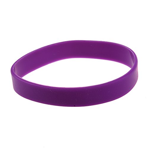 Lanko Armband Puno Munequera Elasticity Fashion Armband aus Silikonkautschuk Violett von Lanko