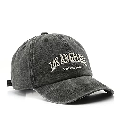 Lanly Baseball Cap Snapback Baseballkappe Vintage Unisex Herren Damen UV Schutz Docker Cap Sonnenhut Outdoor Wanderhut (Grau L), Einheitsgröße von Lanly