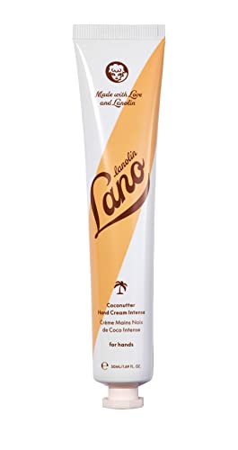 Lanolips Handcreme - Lanolin Lotion mit Kokosöl, Sheabutter & Vitamin E - Nagelhaut & Handcreme für trockene rissige Hände - Tierversuchsfrei, Dermatologen getestet - Kokosnuss (50ml / 50.0 ml) von Lanolips