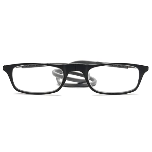 Lanomi Schmal Lesebrille Damen Herren Magnetverschluss Leicht Lesehilfe Sehhilfe mit Elastische Silikon Brillenbänder Schwarz Rahmen Grau Arm 3.0 Lanomi Schmal Lesebrille Damen Herren Magnetverschluss Leicht Lesehilfe Sehhilfe mit Elastische Silikon Brillenbänder Schwarz Rahmen Grau Arm 3.0 von Lanomi
