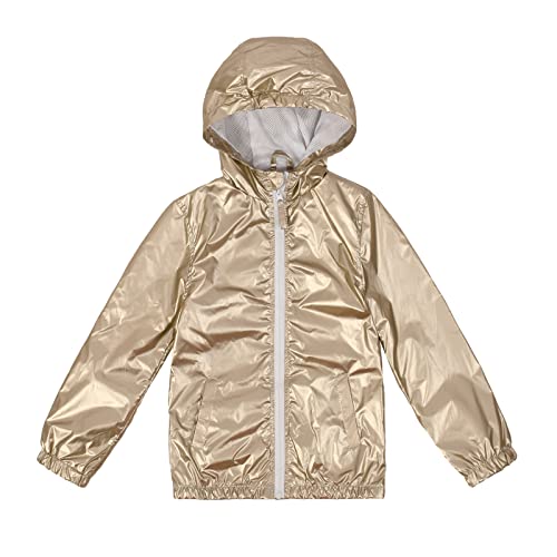 Lansbojun Jungen Regenjacke Wasserdicht Windbreaker Leichter Mantel Kinder Regenmantel Oberbekleidung, Gold, 12 Lansbojun Jungen Regenjacke Wasserdicht Windbreaker Leichter Mantel Kinder Regenmantel Oberbekleidung, Gold, 12 von Lansbojun