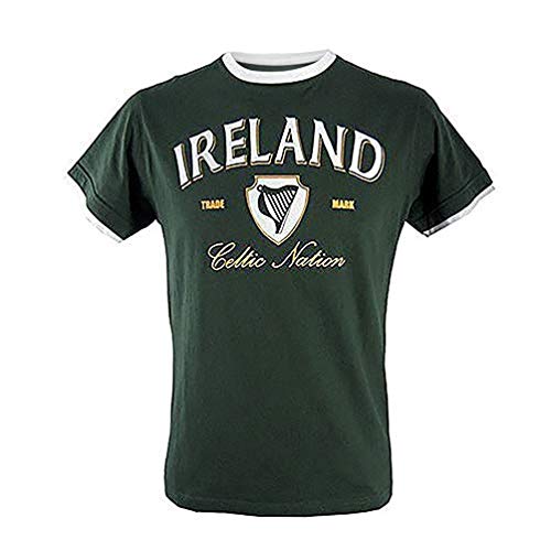 Irland Flasche/weiß/Gold T-Shirt (S-XXL) - Grün, Small von Lansdowne