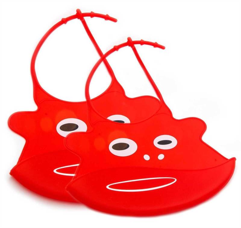 Lantelme Lätzchen 2 Stück mit Motiv abwaschbar Auswahl Silikon Babylätzchen Baby Kinder, (2-St), mit Tasche, Silikon, Unizise von Lantelme