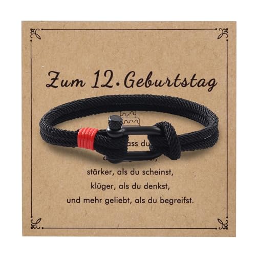 Lantine Geburtstagsgeschenke für 12 Jährige Mailänder Seil Armband Herren Hufeisen Schraube Fesseln Nautical Sailor Navy Armband 21Cm Lantine Geburtstagsgeschenke für 12 Jährige Mailänder Seil Armband Herren Hufeisen Schraube Fesseln Nautical Sailor Navy Armband 21Cm von Lantine