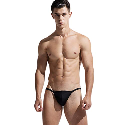 Lantra Besa Herren Badehose G-String Thong MEHRWEG cm (Typ 28) - Schwarz (M, um 2 Größen Kleiner als DE Norm) von Lantra Besa