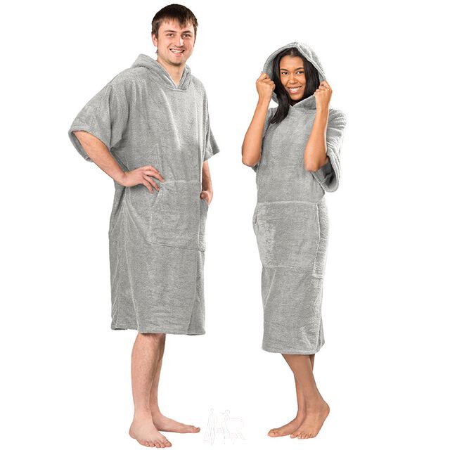 Lanudo? Surf Bade Poncho Unisex L/XL Silber von Lanudo