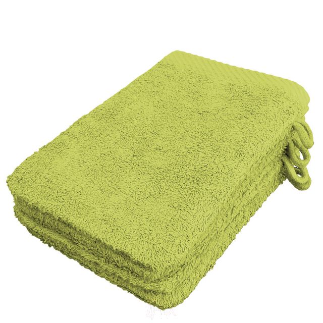 Lanudo? Waschhandschuh Pure Line 21x15 cm 4er Set Lime von Lanudo