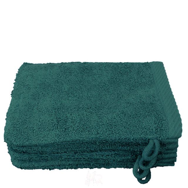 Lanudo? Waschhandschuh Pure Line 21x15 cm 4er Set Petrol von Lanudo