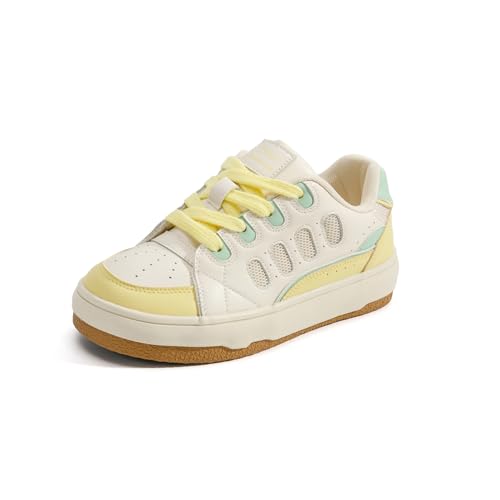 Lanverth Damen Low Top Plateauschuhe Colourful Anti-Rutsch Sohle mit Atmungsaktivem Mesh, Y2K Bequem für Freizeit 9355 Gelb EU 38 Lanverth Damen Low Top Plateauschuhe Colourful Anti-Rutsch Sohle mit Atmungsaktivem Mesh, Y2K Bequem für Freizeit 9355 Gelb EU 38 von Lanverth