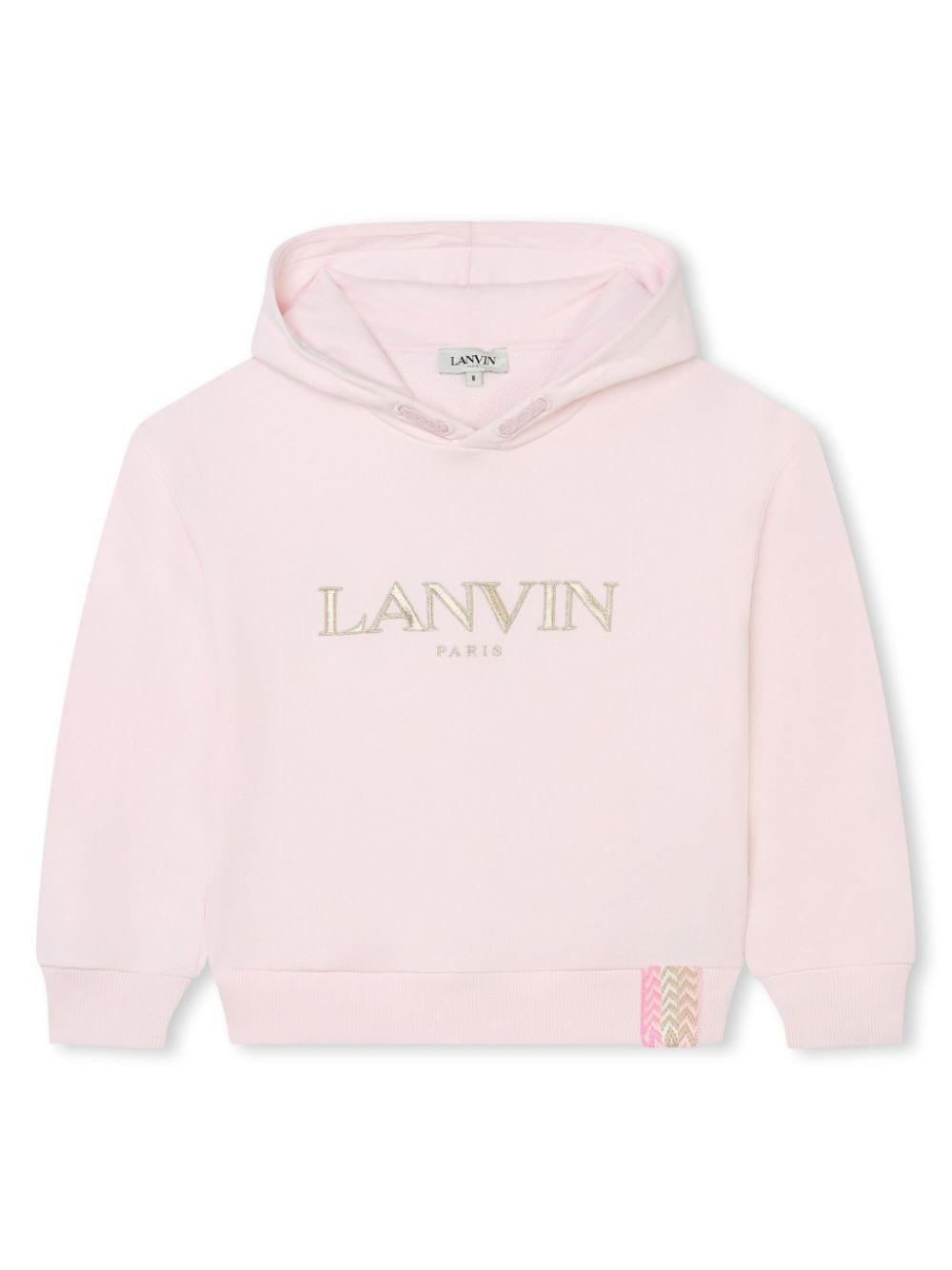 Lanvin Enfant Hoodie mit Logo-Stickerei - Rosa von Lanvin Enfant