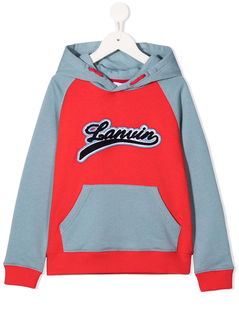 Lanvin Enfant Kapuzenpullover in Colour-Block-Optik - Rot von Lanvin Enfant