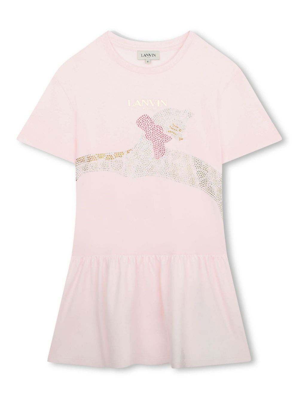 Lanvin Enfant Kleid mit Logo-Print - Rosa von Lanvin Enfant